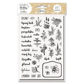 Stampo Hobby Stempel - Kräuter 49 Stück